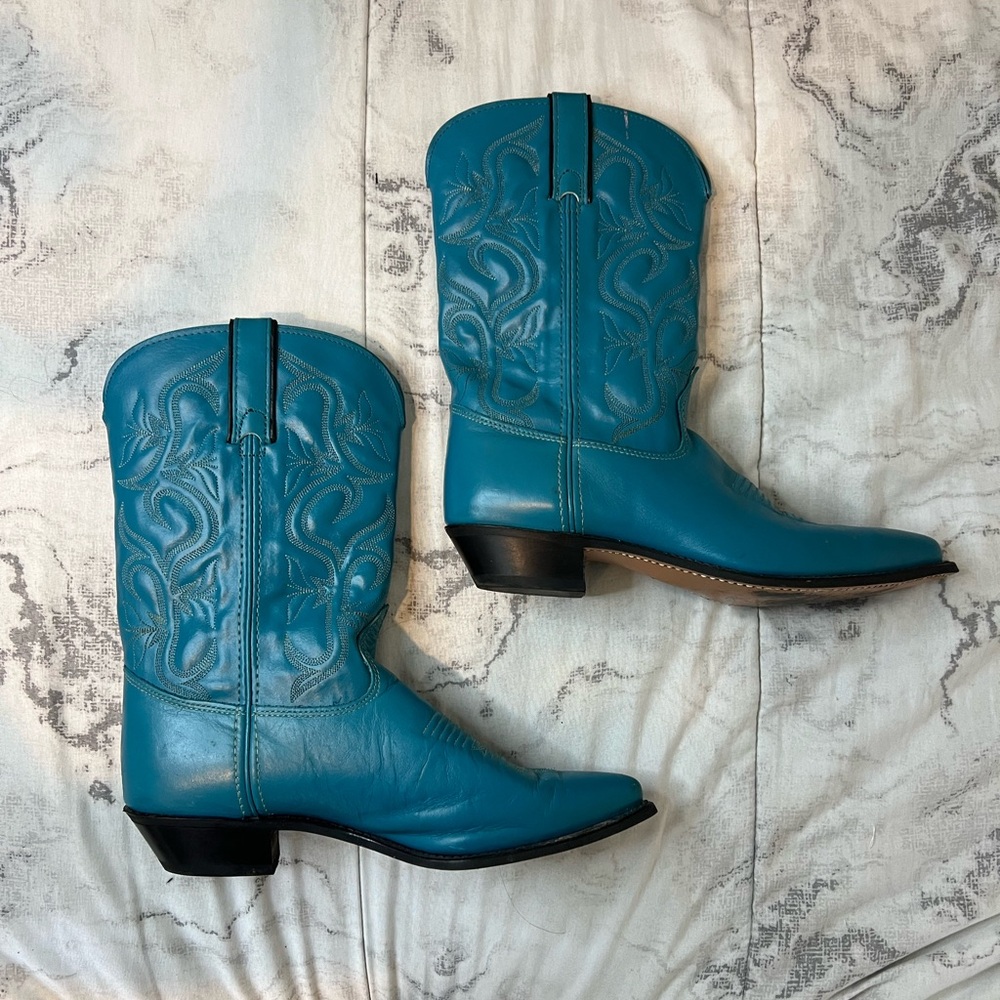 Blue Western Cowboy Boots